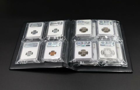 NUMIS Coin Collecting Album fits 16 Slabs Cases Holders